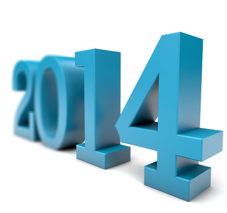 3D 2014 Yearの写真素材