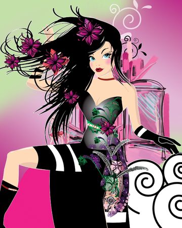 fantasy girlの写真素材