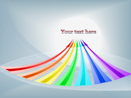 Abstract composition with arrowsのイラスト素材