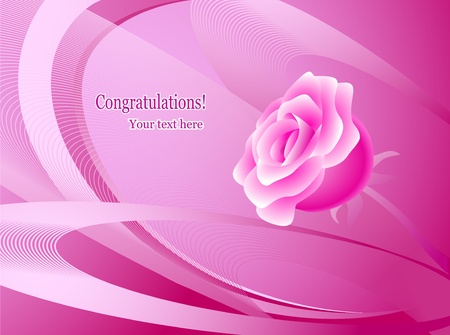 Greeting card, floral design, vectorのイラスト素材