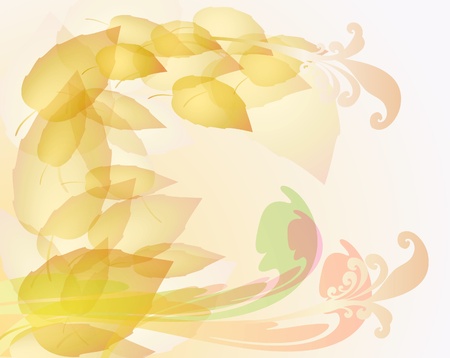 Abstract  leaves backgroundのイラスト素材