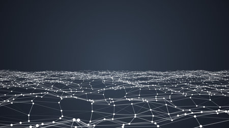 Abstract technology and science background futuristic network, plexus background.