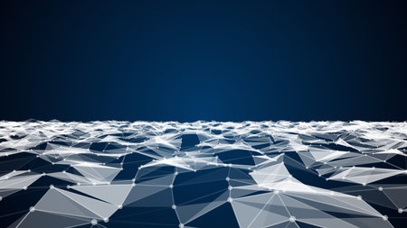 Abstract technology and science background futuristic network, plexus background.の写真素材