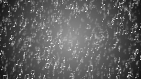 Abstract Background with Colorful Music notes.の写真素材