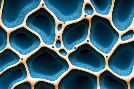 3d render of abstract fractal background, computer-generated illustration.の素材