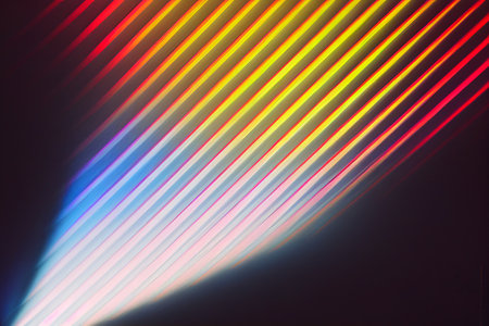 Abstract background with some diagonal stripes from a light beam on it. Backdrop.の素材