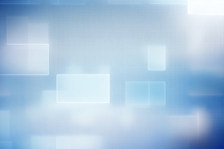 Abstract blue background with some smooth lines in it and some blank squares. Backdrop.の素材