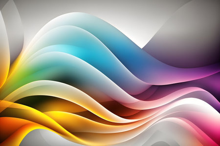 abstract background with colorful wavy lines. Vector style illustration.の素材