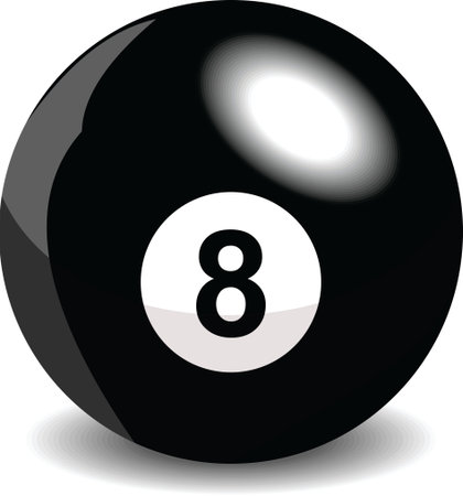 Billiard eight ball