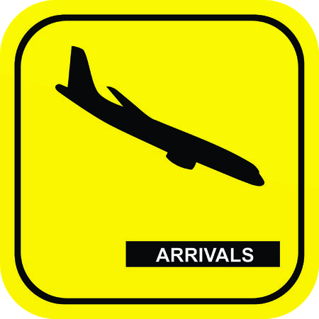 Arrival signのイラスト素材
