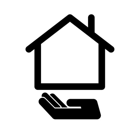 Home Vector Line Icon. House vector illustration symbol. Houses vector web icons set. paper stickers. raster version, vector file also available in galleryのイラスト素材