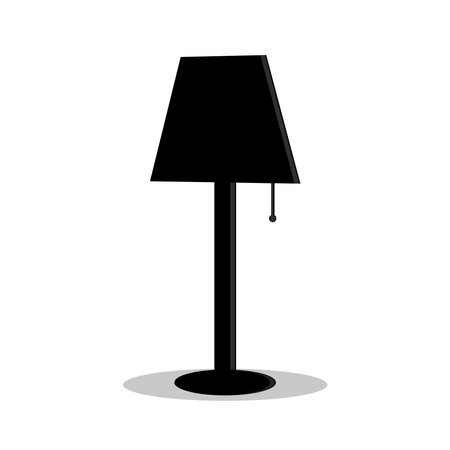Furniture chandelier, floor and table lamp in flat cartoon style. A set of lamps on a white background. Chandeliers, illuminator, flashlight - elements of a modern interior. Vectorのイラスト素材
