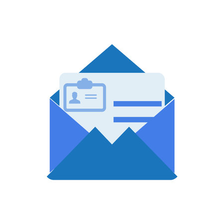 Letter envelope with paper document vector illustration. Closed, open with a message e-mail envelopes. Set mailbox vector icons in flat style. Email Envelope Iconのイラスト素材