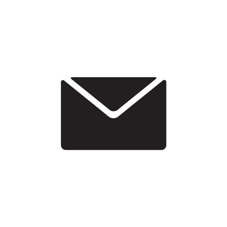 Envelope icon vector, email or incoming message. Mail icon vector for web, computer and mobile app. Message envelope line art icon for apps and websites.のイラスト素材