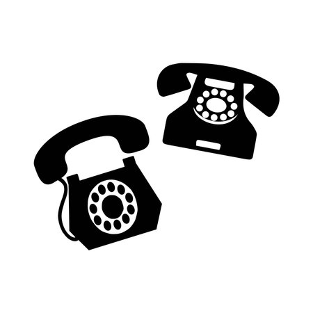 Telephone icon, Simple contact us icons set. Universal contact us icons to use for web and mobile UI, set of basic contact us elements. Web communication icon setのイラスト素材
