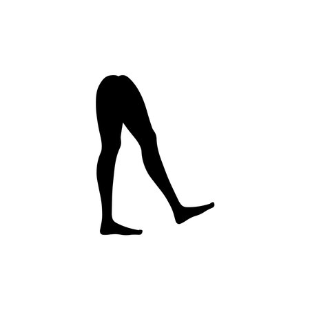 Foot line icon. Human Footprint step Icon. Element of treatment icon for mobile concept and web apps. Thin line foot line icon can be used for web and mobile.のイラスト素材