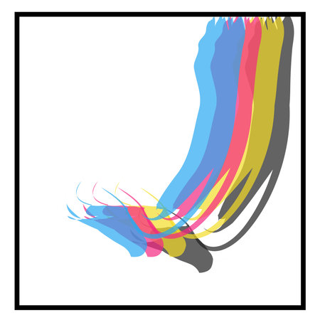 Rainbow paint splash background. Colorful explosion of holi paint. Colorful watercolor splashes. Bright watercolor vector spots. Watercolor Brush Strokes Abstract.のイラスト素材