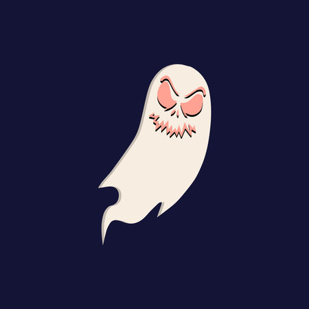 Happy Halloween day element background vector. Cute collection of spooky ghost, pumpkin, bat, candy, cat, skull, spider, grave, castle. Adorable halloween festival elementsのイラスト素材