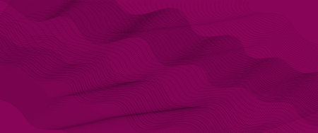 Abstract lines background with glowing wave. Shiny moving lines design element. Futuristic technology concept. Vector illustrationのイラスト素材