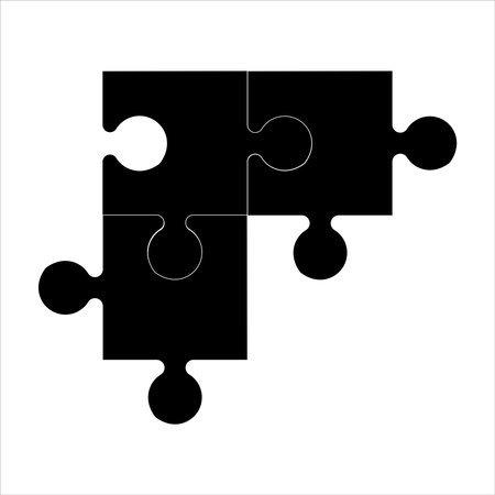 Puzzle icon in trendy flat style design. Vector graphic illustration. Puzzle icon for website design, logo, app, and ui. Vector file. EPS 10.のイラスト素材