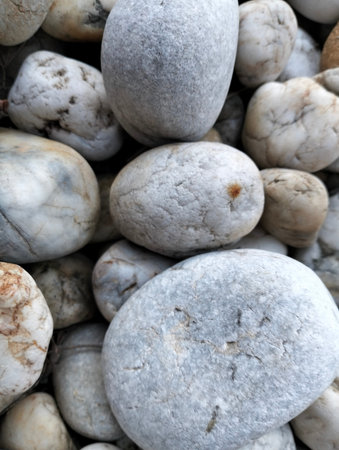 White gravel, Seamless plain white gravel texture background from above. White pebble stone texture...