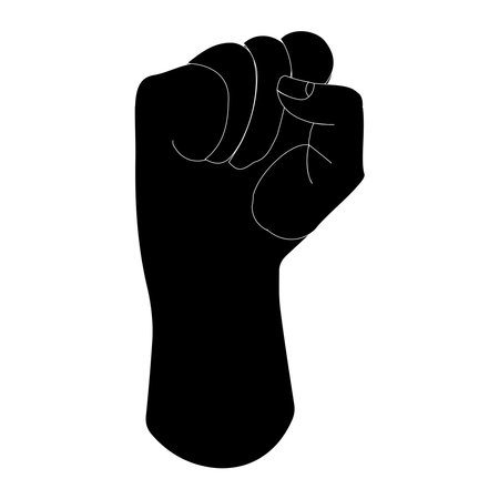 Hand knokning door  icon illustration. Please  knock sign board vector, Simple black style. Line vector illustration isolated on white background. EPS 10.のイラスト素材