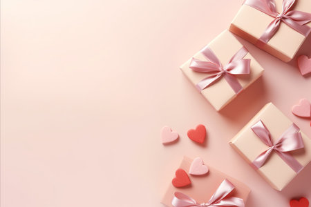 Valentines Day Gifts. Heartfelt Greetings and Lovely Presents for Your Beloved Onesの写真素材