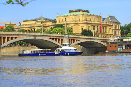 Bridge over the river Spree.の写真素材