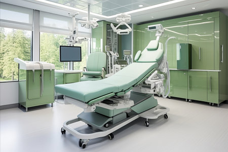 Comfortable Dental Office. Modern Interior for a Professional and Relaxing Patient Experienceの素材