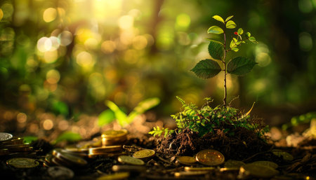 Visualizing economic and financial development through innovative investment imageryの素材