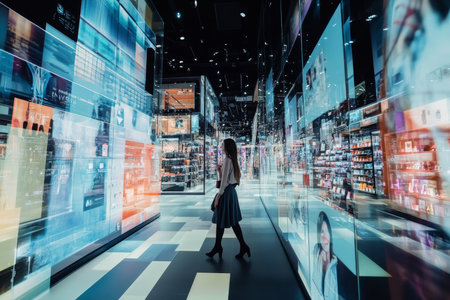 Innovative integrated retail management elevating omnichannel shopping with e-commerce technologyの素材