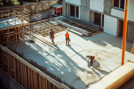 Expertise in architectural house construction site photography for professional insightsの素材