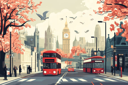 Celebrating world tourism day iconic landmarks and modes of transportation around the globeの素材