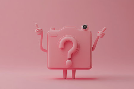 3d character depicting inquiry with a question mark symbol in a captivating rendered imageの写真素材