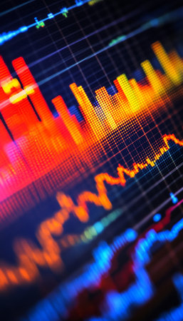Analyzing trends of the us dollar and stock market movements insights and implicationsの写真素材