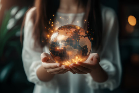 Empowering global connectivity exploring the metaverse and digital marketing for financial servicesの写真素材