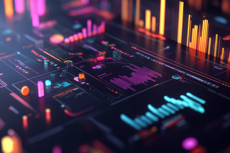 Financial literacy unveiled transforming knowledge into wealth with engaging 3d visualizationsの写真素材