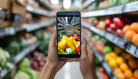 Mobile app marketplace for supermarket online shopping with free shipping and shopping list feature