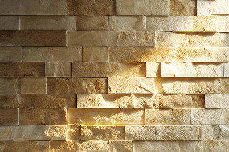 Stunning brown brick wall texture background with ample copy space for designs