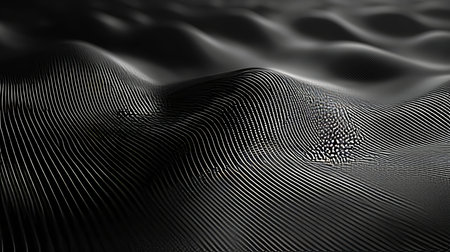 Dark abstract background featuring carbon fiber texture in a vector illustration style