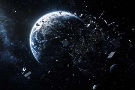 Earth from space showing the beauty of space exploration. 3D renderingの写真素材