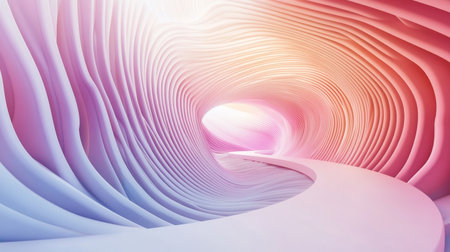 Vibrant abstract background with colorful curved lines for creative presentation designの写真素材