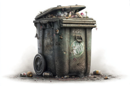 Realistic concept art of a flower embellished dog like creature in a lush forest settingの写真素材