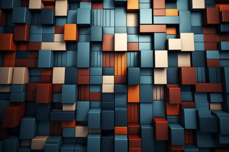 Artistic composition with colorful lines and geometric patterns for creative projects and designsの写真素材