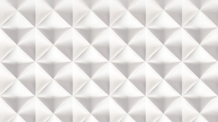 Minimalistic white geometric background with light gray diamonds for business and tech presentationsの写真素材