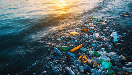 Impact of plastic waste in oceans the role of shipping pollution and circular economy solutionsの写真素材