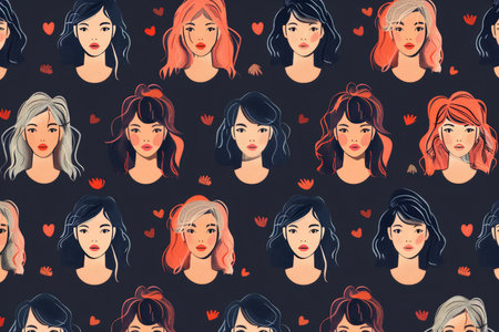 Geometric female figure design pattern in vector illustration for versatile and stylish projectsの写真素材