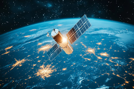 Global internet network enabled by telecommunication satellite for high speed data over Europe
