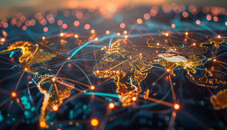 Global trade mapping navigating crucial shipping routes and optimizing supply chain logistics
