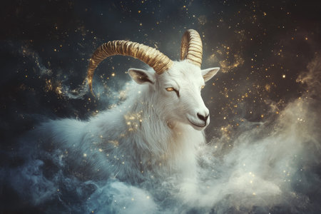Astrological artistry captivating representation of capricorn, the zodiac s tenth sign